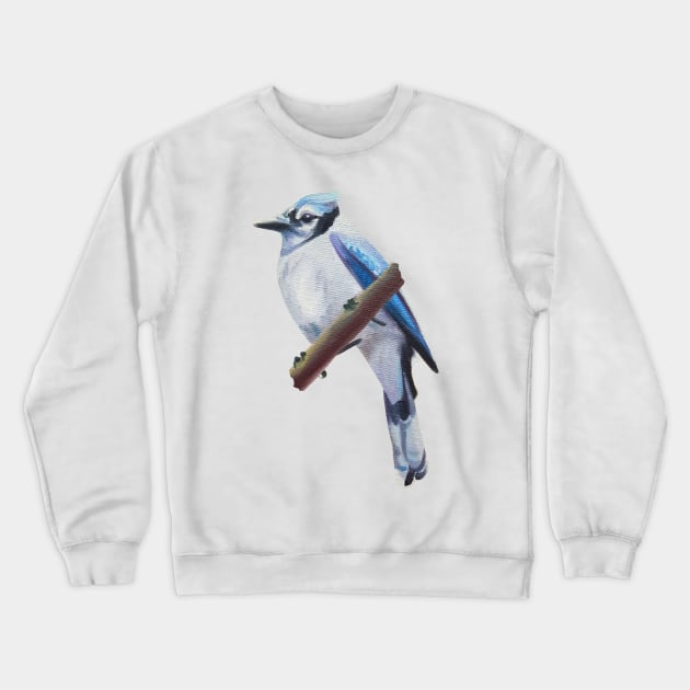 Prophet - blue jay painting (no background) Crewneck Sweatshirt by EmilyBickell